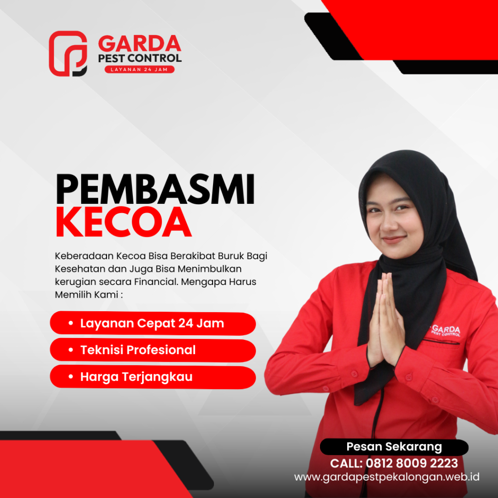 Jasa Pembasmi Kecoa di Apartemen Pekalongan Bergaransi