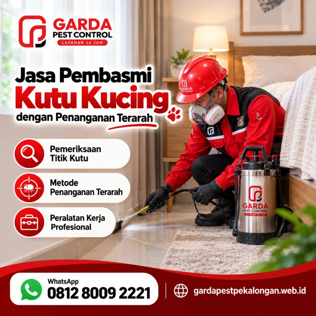 Jasa Pembami Kutu Kucing di Pekalongan Bergaransi