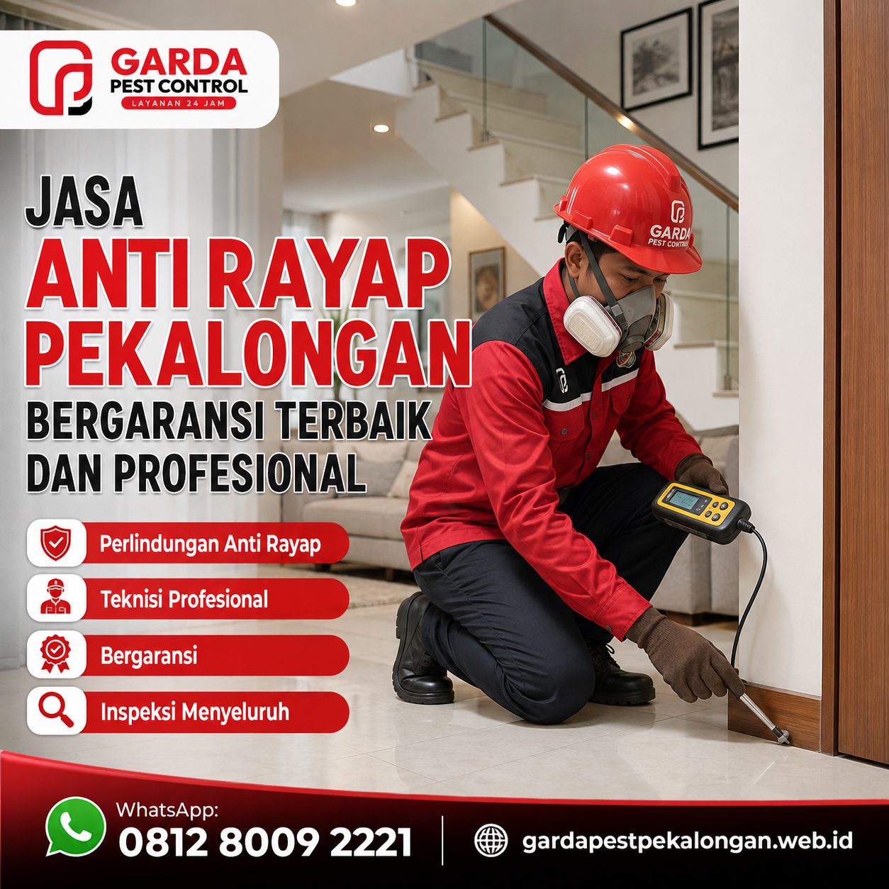 Jasa Anti Rayap Pekalongan Bergaransi Terbaik dan Profesional