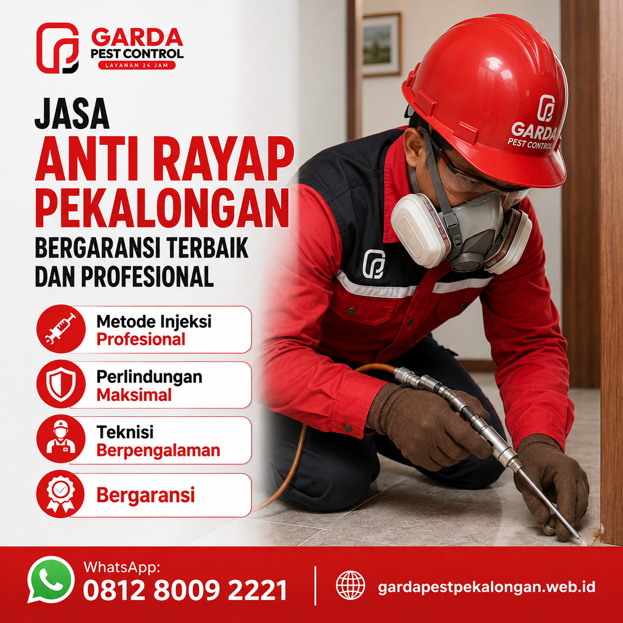 Jasa Anti Rayap Pekalongan Bergaransi Terbaik dan Profesional