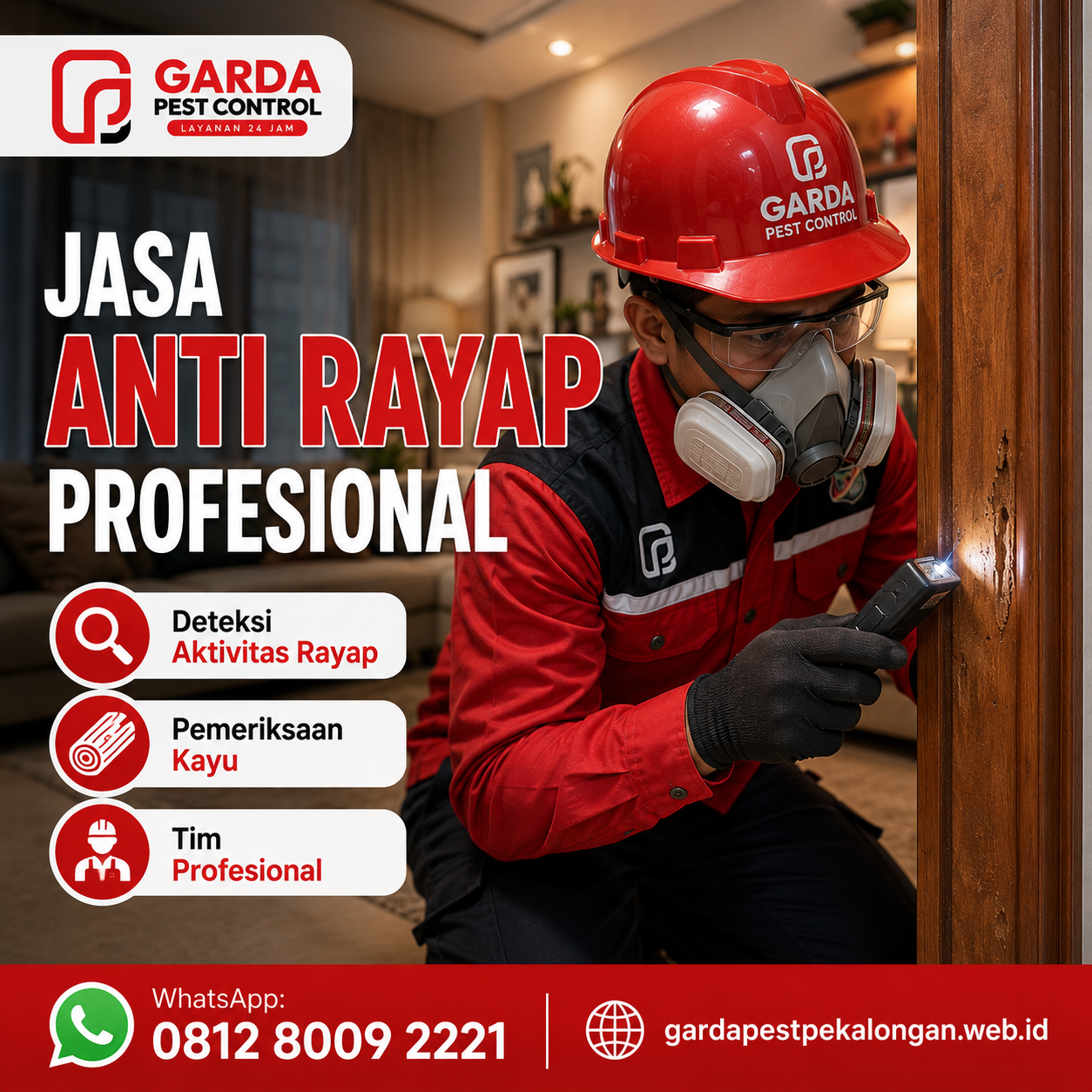 Jasa Anti Rayap Pekalongan Bergaransi Terbaik dan Profesional
