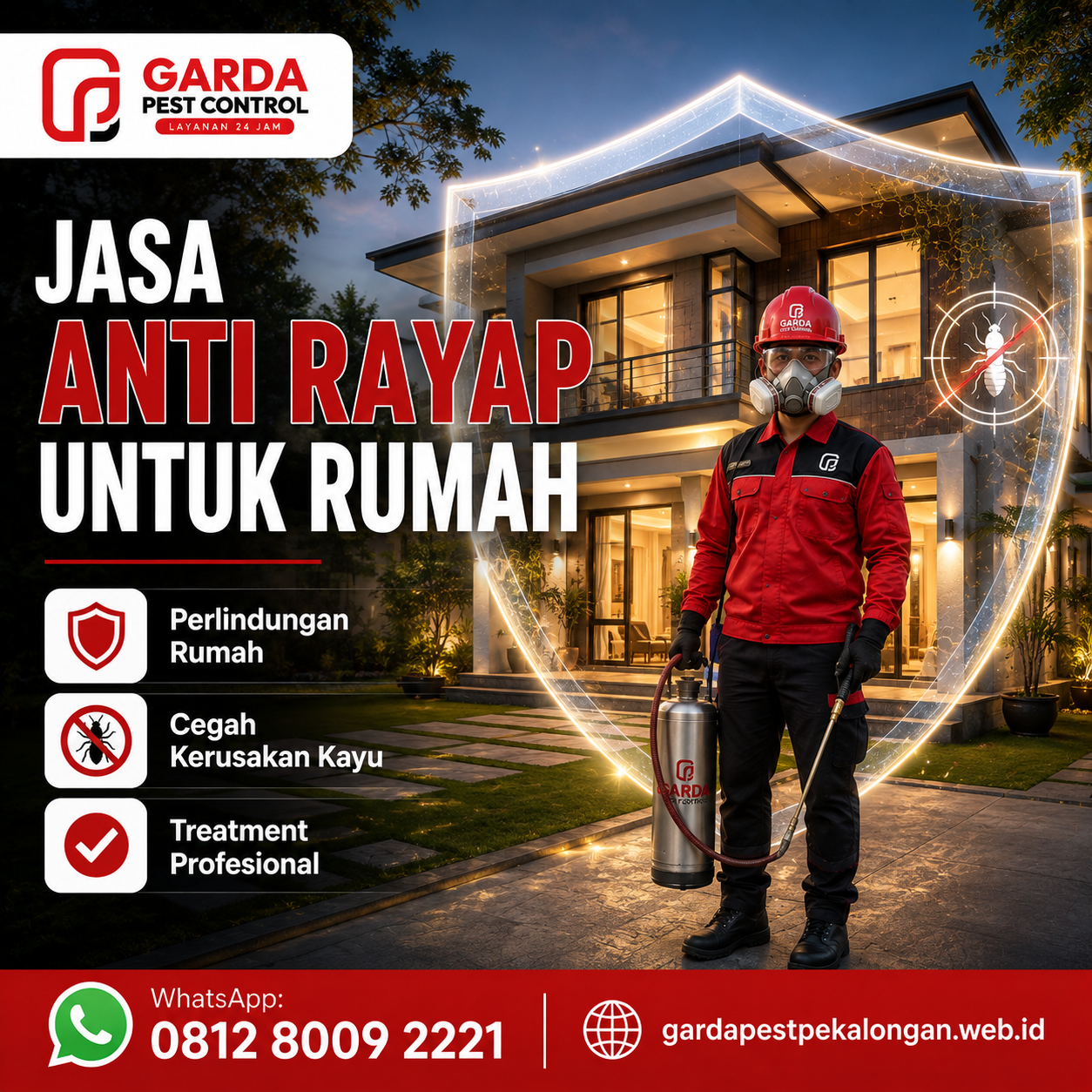 Jasa Anti Rayap Pekalongan Bergaransi Terbaik dan Profesional