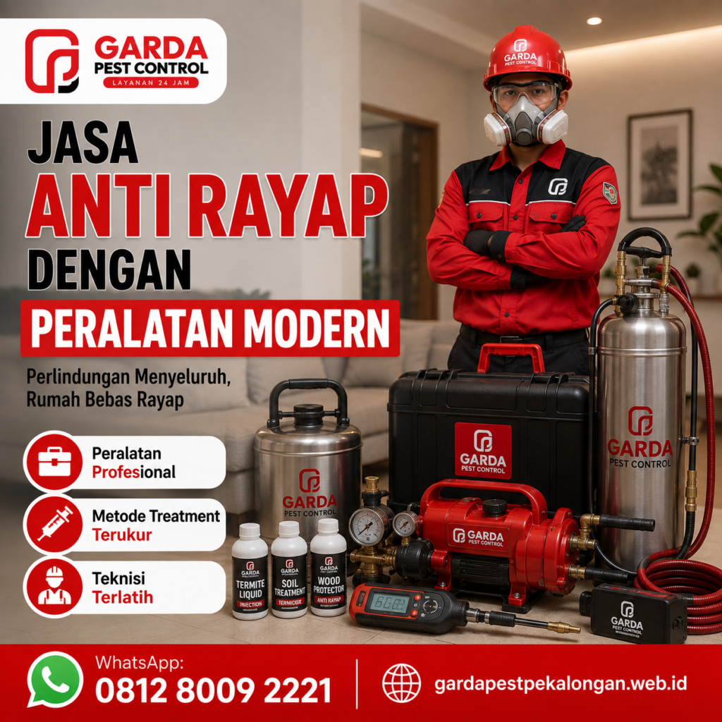 Jasa Injeksi Anti Rayap untuk Bangunan Kayu di Pekalongan