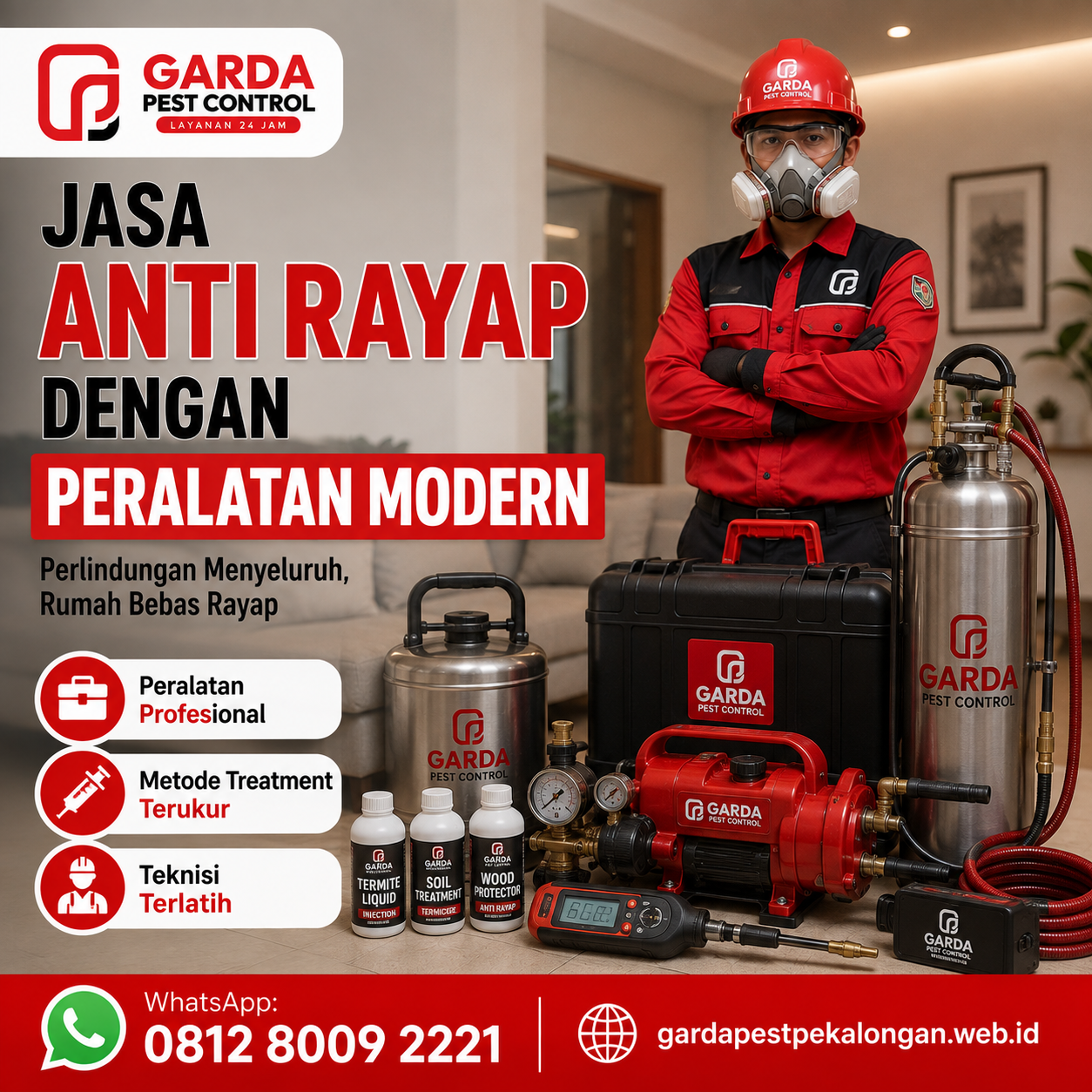 Jasa Anti Rayap Pekalongan Bergaransi Terbaik dan Profesional