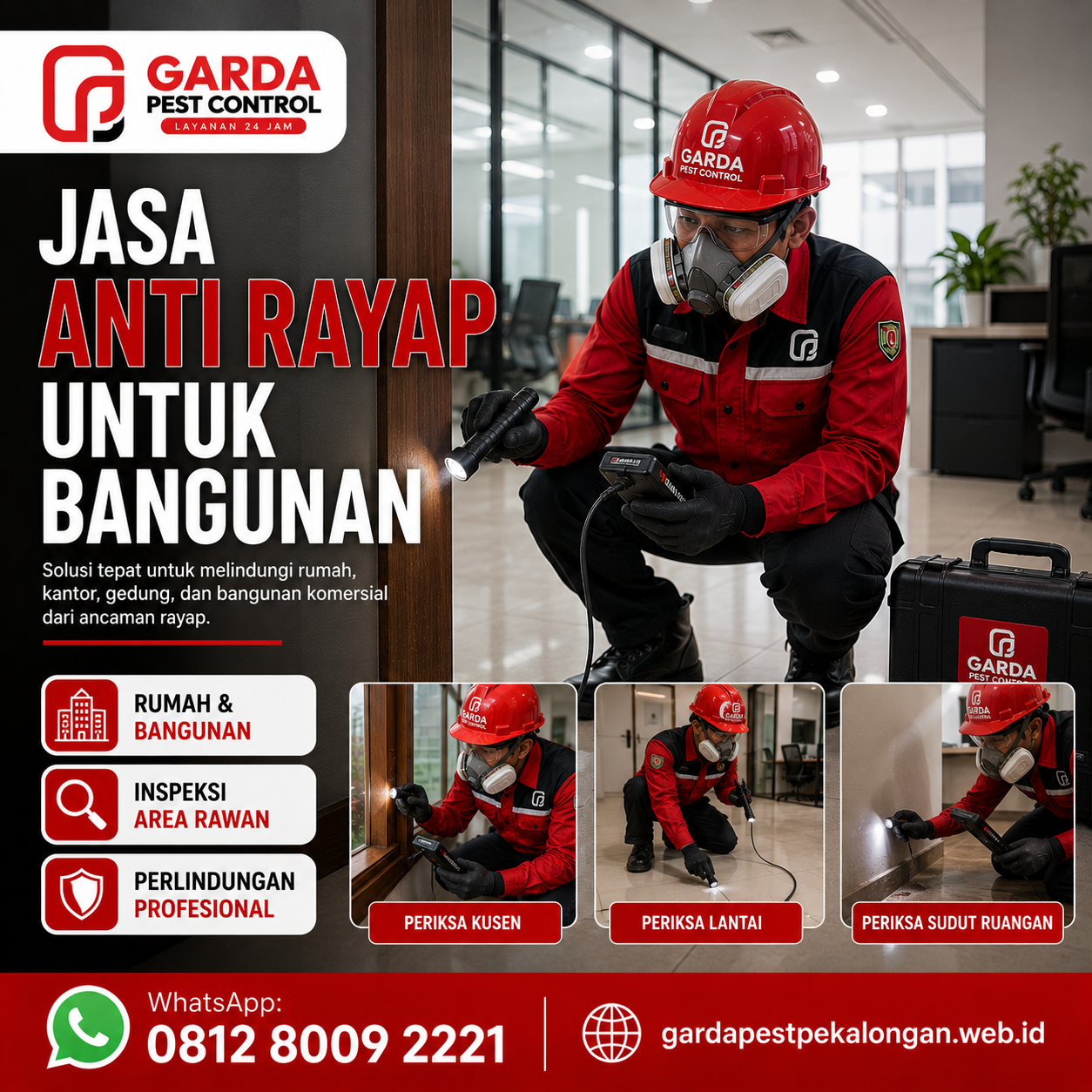 Jasa Anti Rayap Pekalongan Bergaransi Terbaik dan Profesional