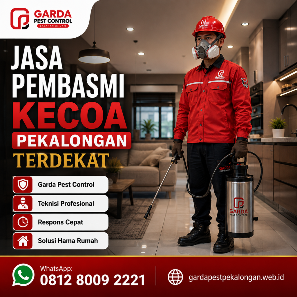 Jasa Pembasmi Kecoa di Apartemen Pekalongan Bergaransi