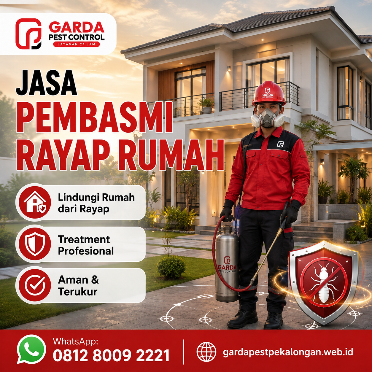 Jasa Anti Rayap Pekalongan Bergaransi Terbaik dan Profesional