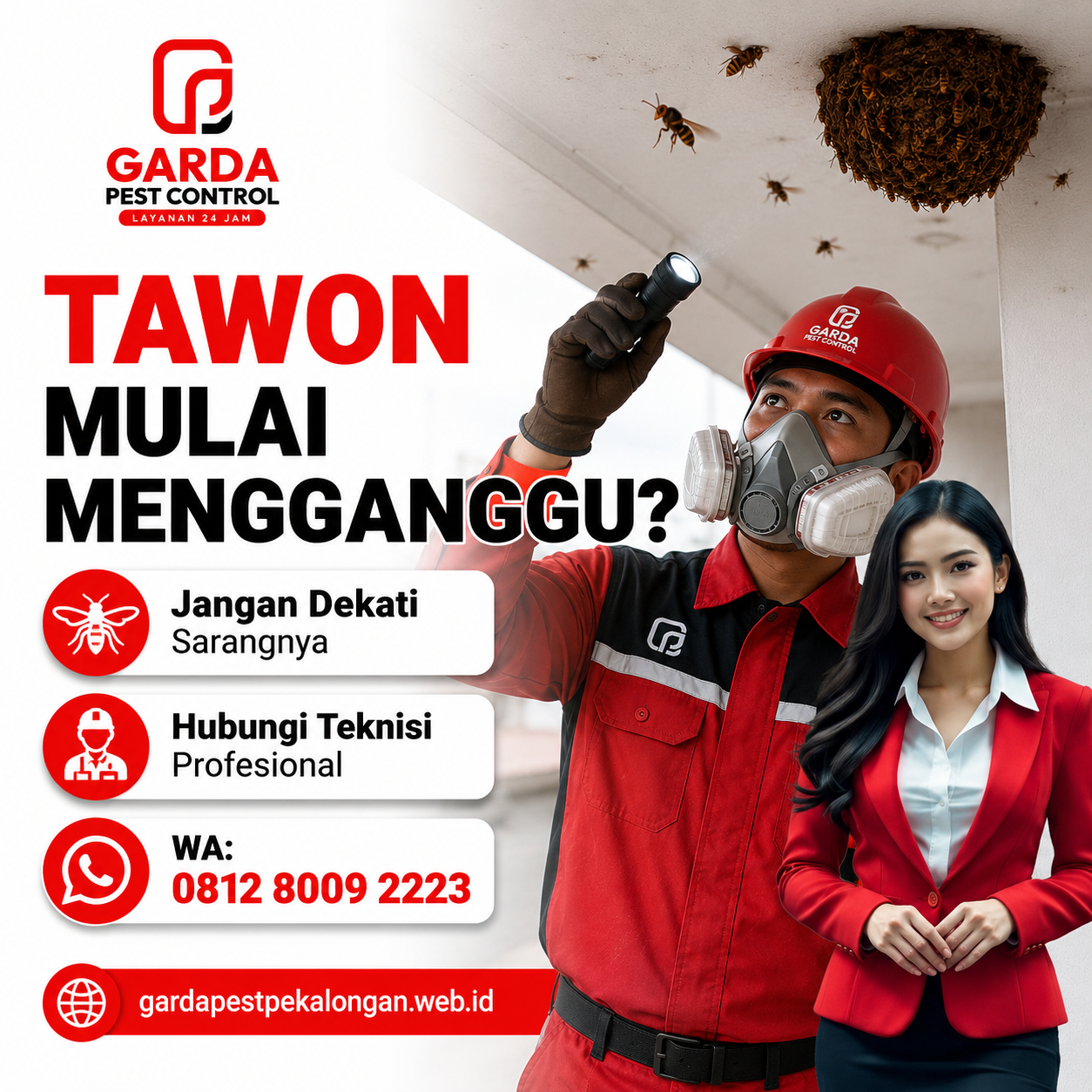 Jasa Pembasmi Tawon di Pekalongan Proses Cepat dan Aman