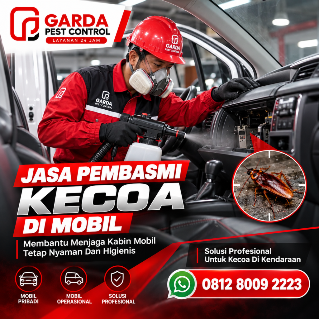 Jasa Pembasmi Kecoa Mobil Armada Travel Pekalongan