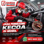 Jasa Pembasmi Kecoa Mobil Armada Travel Pekalongan