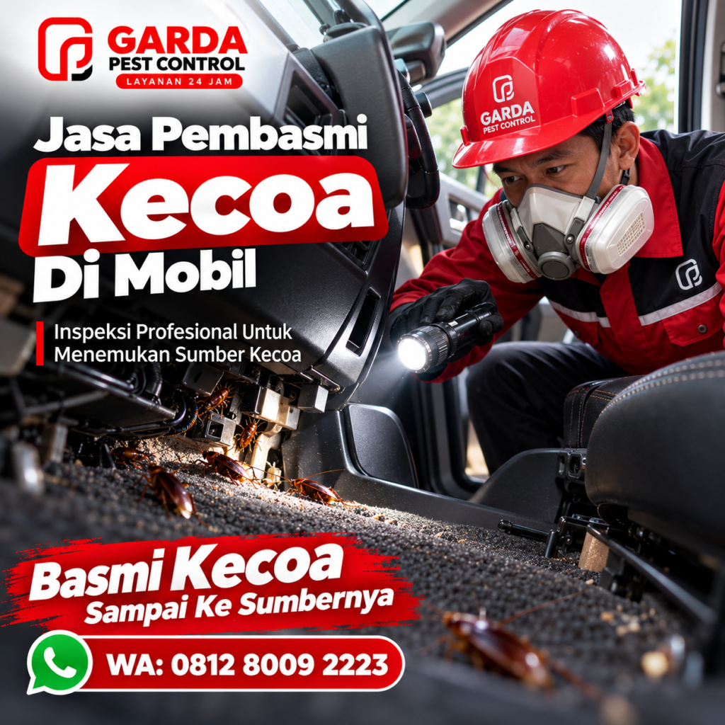 Jasa Pembasmi Kecoa Mobil Pekalongan
